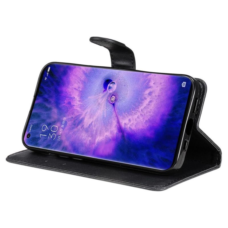 Flip Cover Oppo Find X5 Pro Med Snor Almindelig Strappy