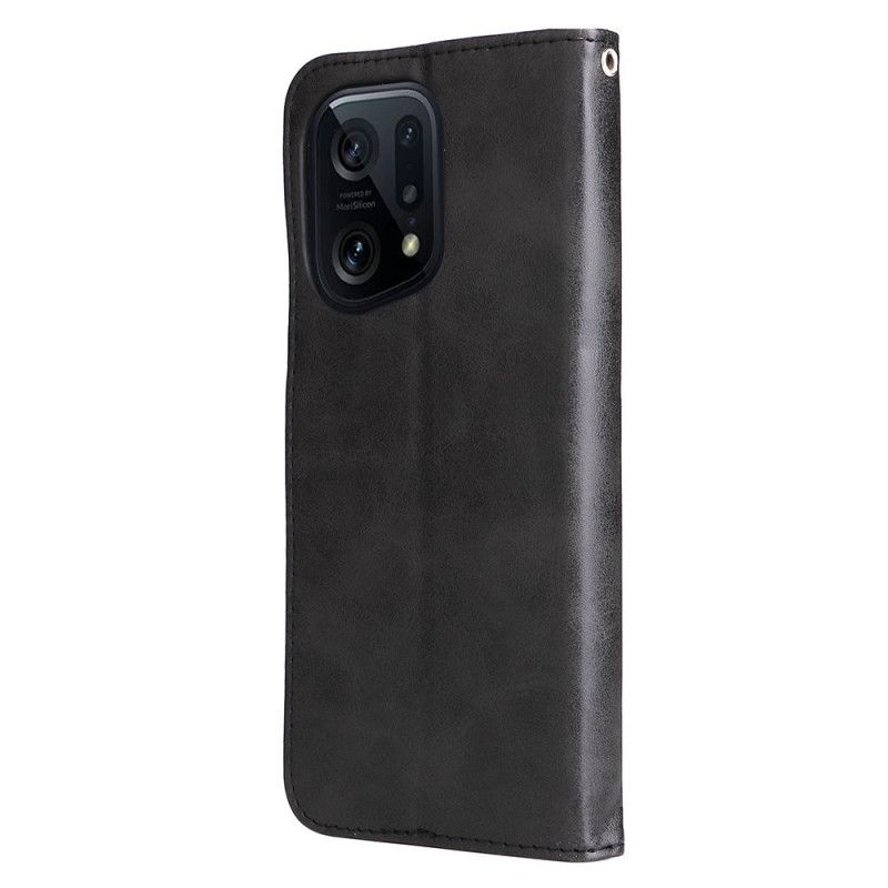 Flip Cover Oppo Find X5 Pro Møntpung