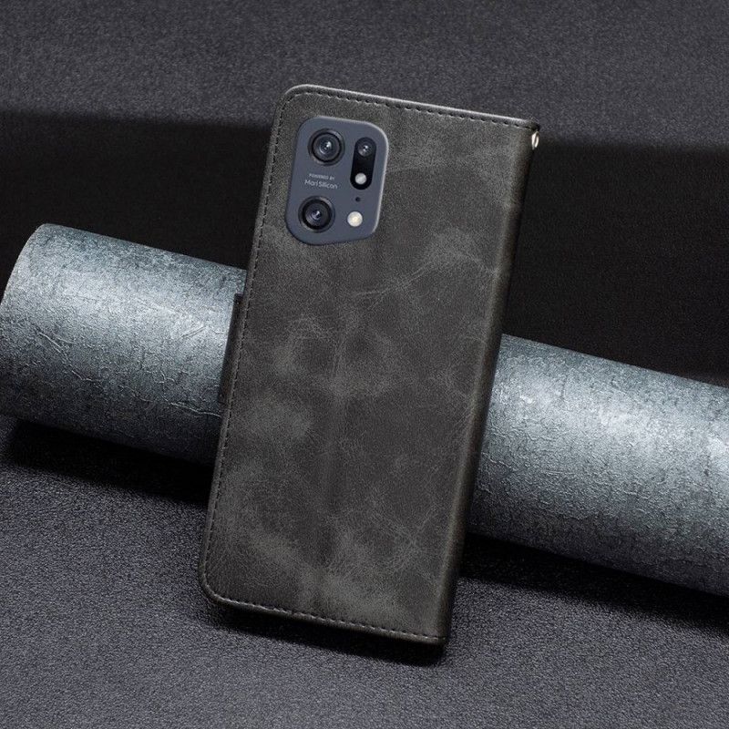 Flip Cover Oppo Find X5 Pro Skrålås