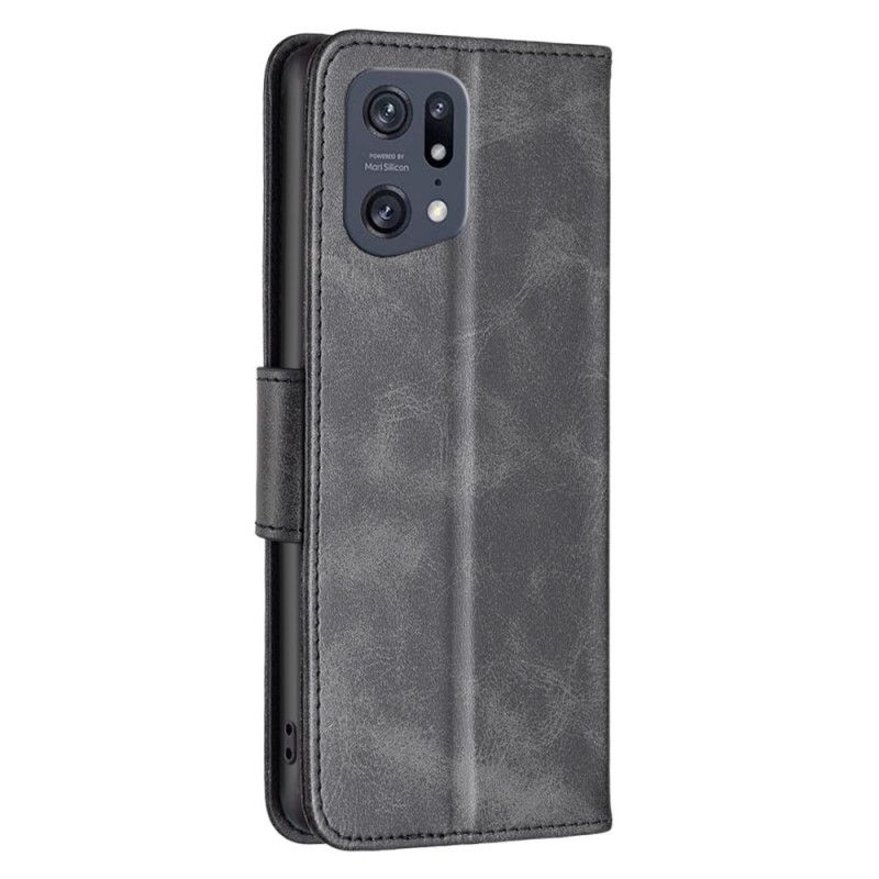 Flip Cover Oppo Find X5 Pro Skrålås