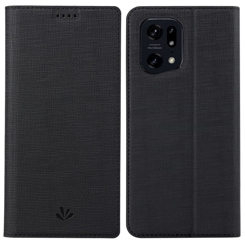 Flip Cover Oppo Find X5 Pro Vili Stoftekstur