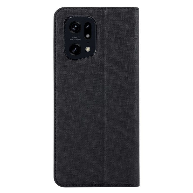 Flip Cover Oppo Find X5 Pro Vili Stoftekstur