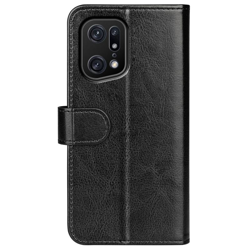 Flip Cover Oppo Find X5 Pro Vintage Kunstlæder