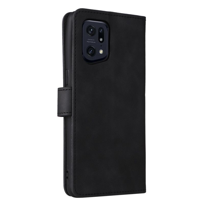 Læder Cover Oppo Find X5 Pro Vintage Almindelig