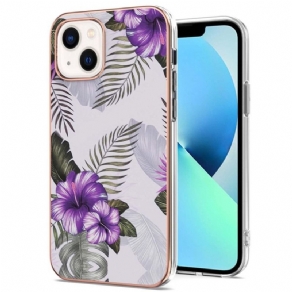 Cover iPhone 15 Blomstermarmor