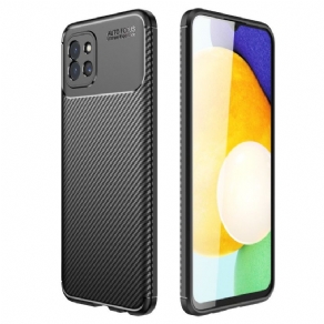 Cover Samsung Galaxy A03 Fleksibel Kulfibertekstur