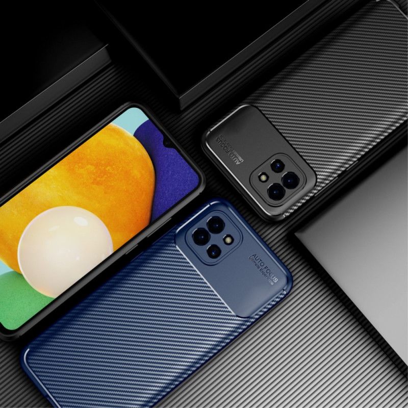 Cover Samsung Galaxy A03 Fleksibel Kulfibertekstur