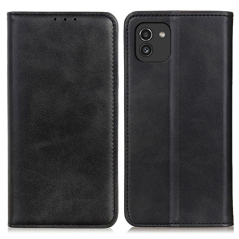 Cover Samsung Galaxy A03 Flip Cover Elegance Split Læder