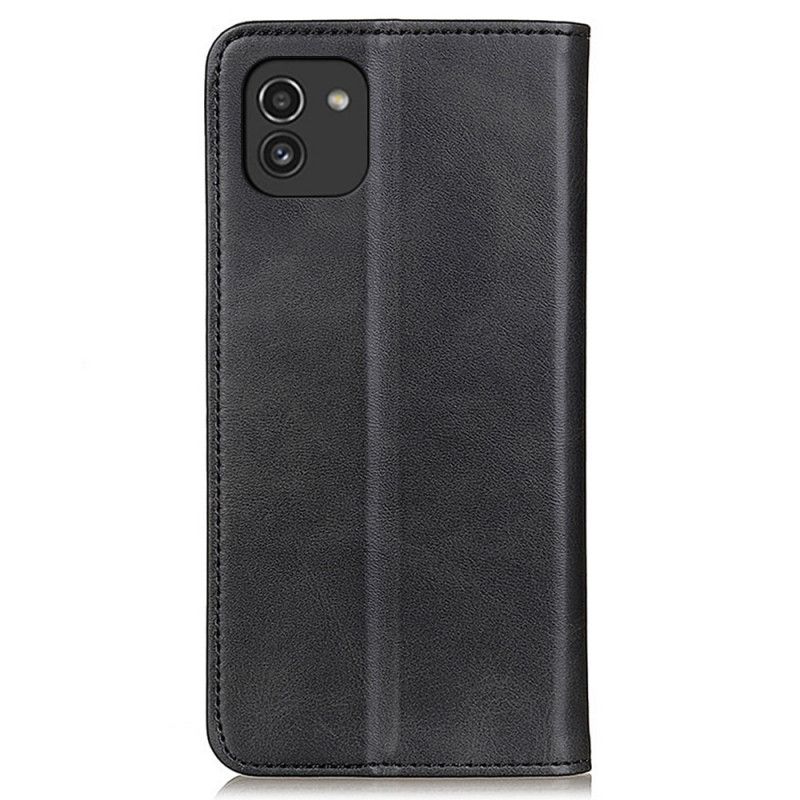 Cover Samsung Galaxy A03 Flip Cover Elegance Split Læder