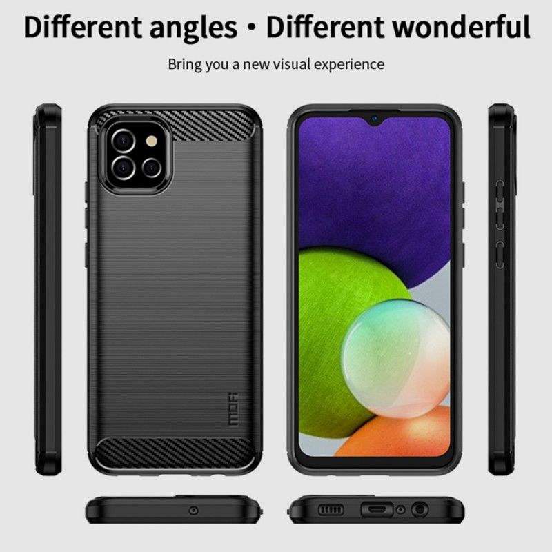 Cover Samsung Galaxy A03 Mofi Børstet Kulfiber