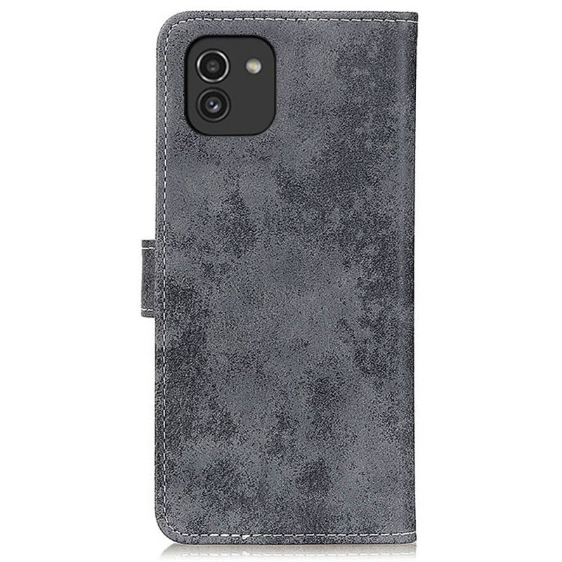 Flip Cover Samsung Galaxy A03 Vintage Lædereffekt