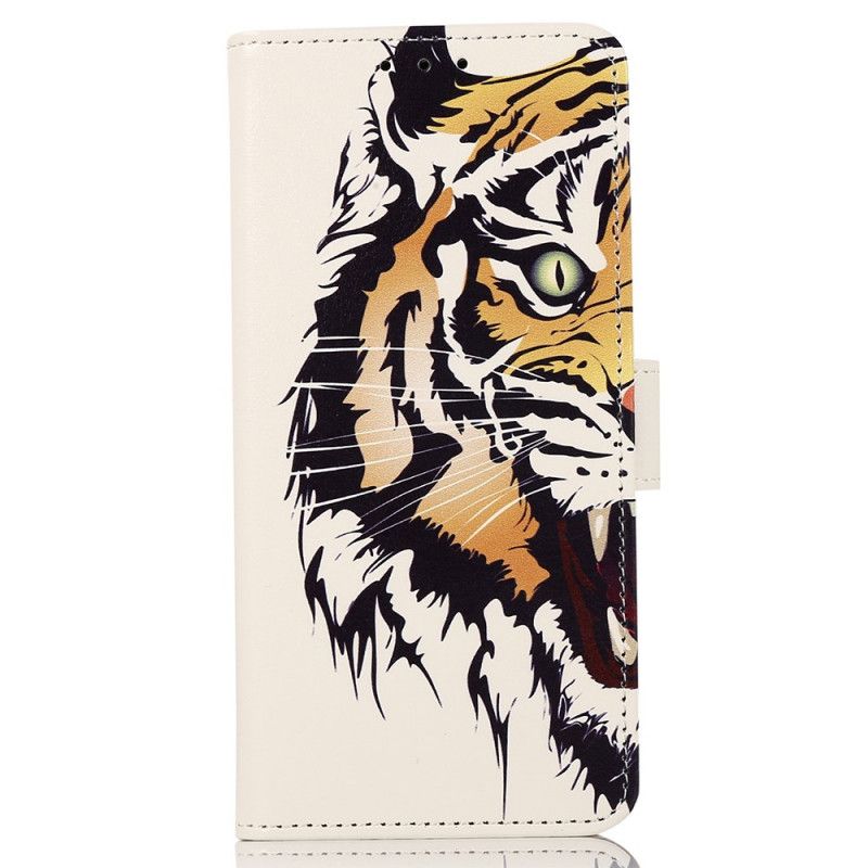 Læder Cover Samsung Galaxy A03 Hærd Tiger