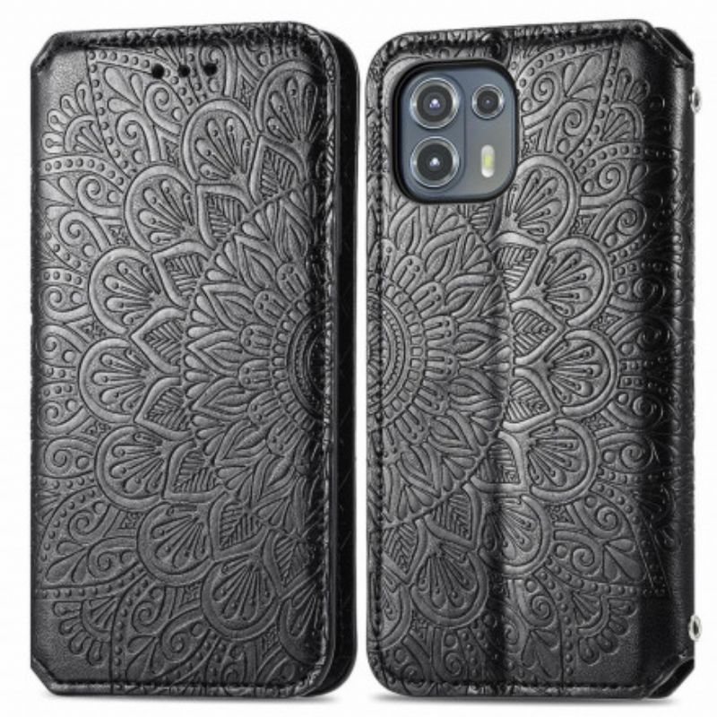 Cover Motorola Edge 20 Lite Flip Cover Mandalas