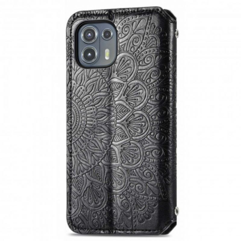 Cover Motorola Edge 20 Lite Flip Cover Mandalas