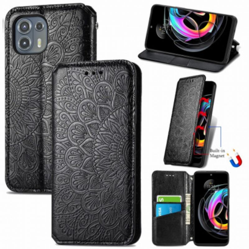 Cover Motorola Edge 20 Lite Flip Cover Mandalas