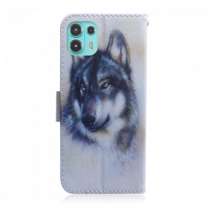 Flip Cover Motorola Edge 20 Lite Hundeblik