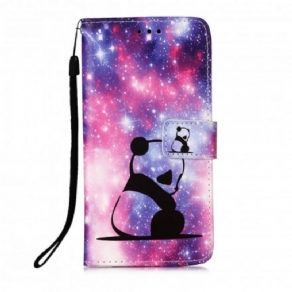 Flip Cover Motorola Edge 20 Lite Panda Galaxy