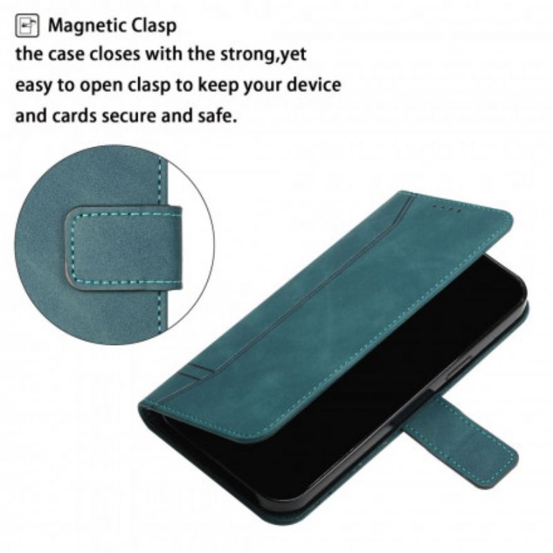 Flip Cover Motorola Edge 20 Lite Smil Med Snor