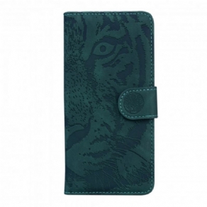 Flip Cover Motorola Edge 20 Lite Tiger Ansigtstryk