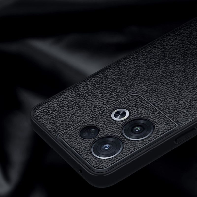 Cover Oppo Reno 8 Ægte Litchi-læder