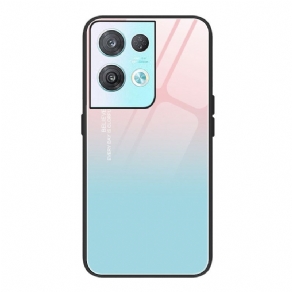 Cover Oppo Reno 8 Gradient Hærdet Glas