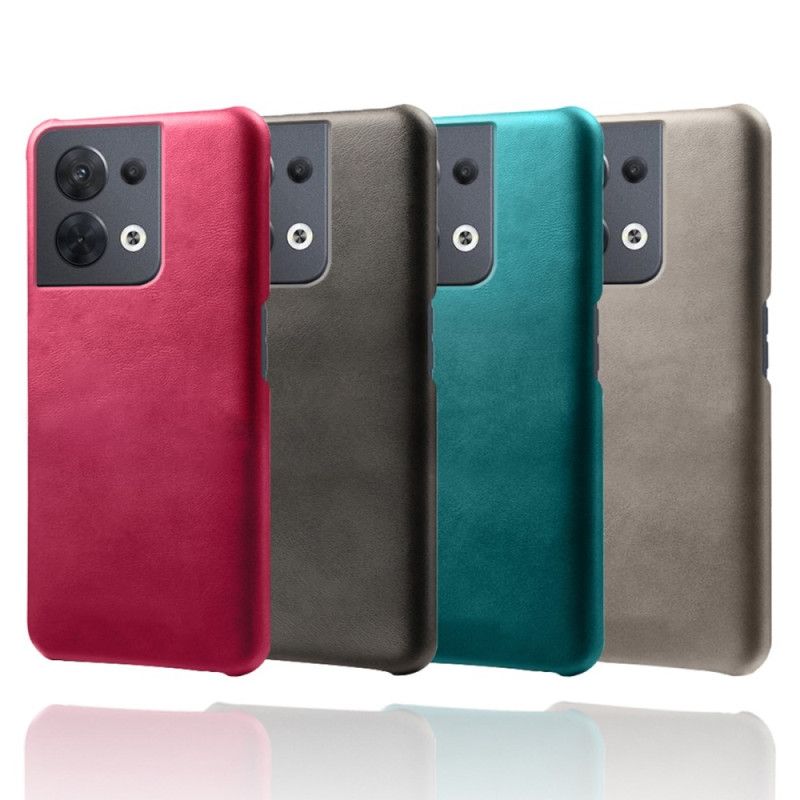 Cover Oppo Reno 8 Lædereffekt