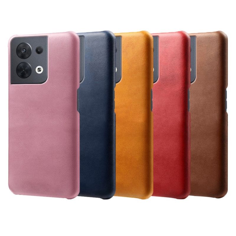 Cover Oppo Reno 8 Lædereffekt