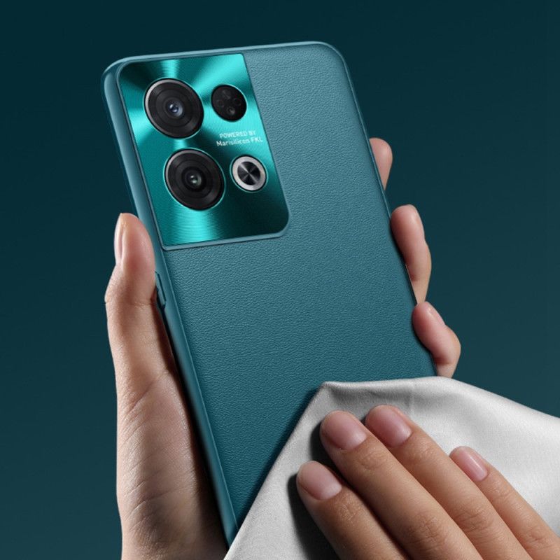 Cover Oppo Reno 8 Premium Imiteret Læder