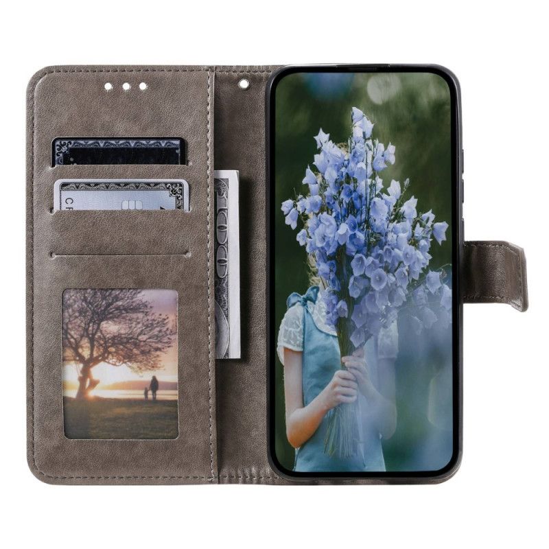 Flip Cover Oppo Reno 8 Med Snor Solrem Mandala