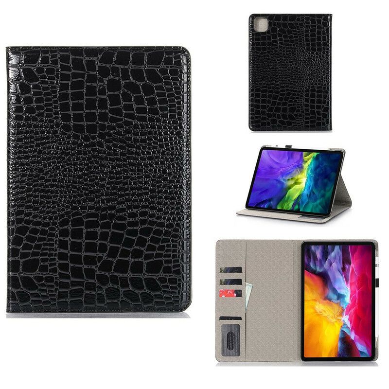 Case iPad Air (2022) (2020) / Pro 11" Monokrom Krokodilleskind