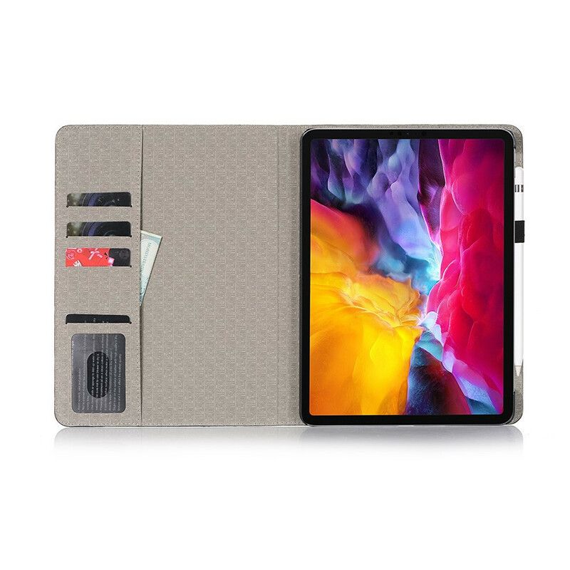 Case iPad Air (2022) (2020) / Pro 11" Monokrom Krokodilleskind