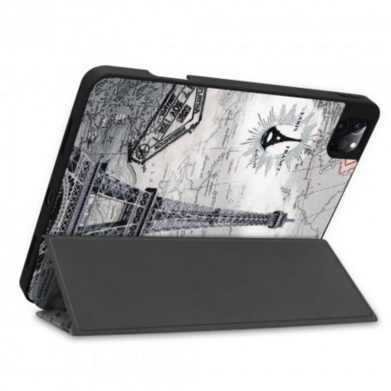 Cover iPad Air (2022) (2020) / Pro 11" Eiffel Tower Stylus Holder