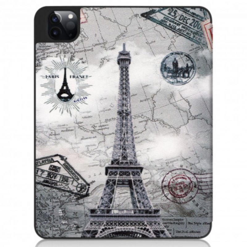 Cover iPad Air (2022) (2020) / Pro 11" Eiffel Tower Stylus Holder