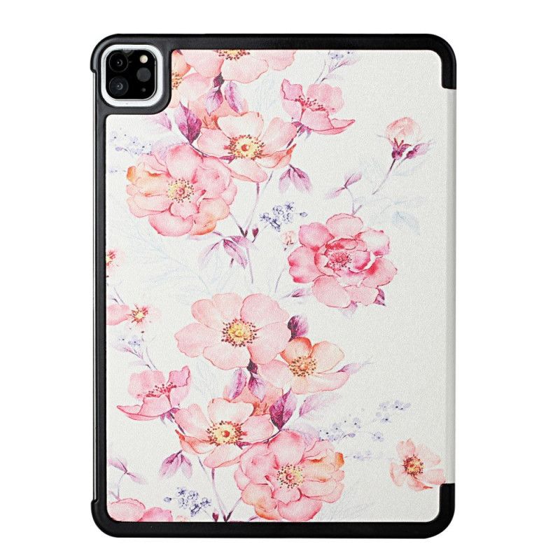 Cover iPad Air (2022) (2020) / Pro 11" Floral Imiteret Læder