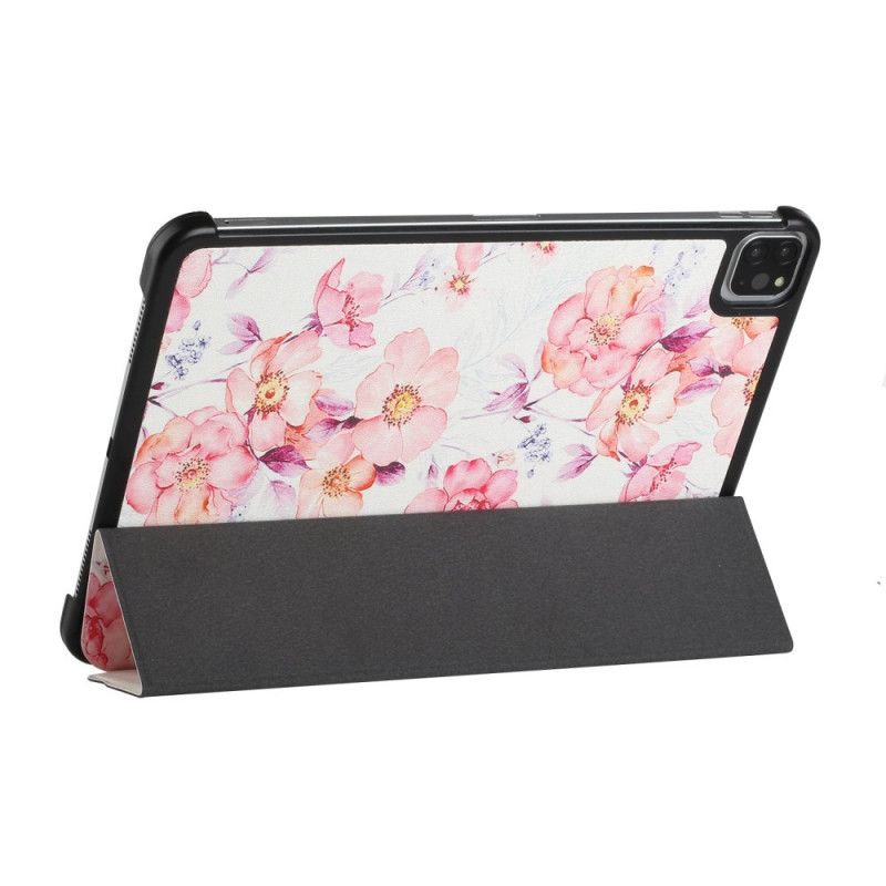 Cover iPad Air (2022) (2020) / Pro 11" Floral Imiteret Læder