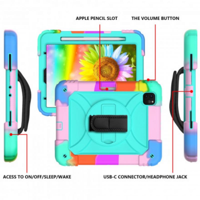 Cover iPad Air (2022) (2020) / Pro 11" Rem Og Skulderrem Farver