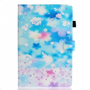 Flip Cover iPad Air (2022) (2020) / Pro 11" Akvarelblomster