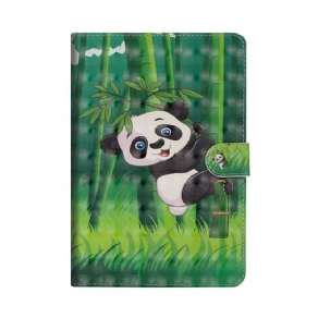 Flip Cover iPad Air (2022) (2020) / Pro 11" Panda Lyspunkter