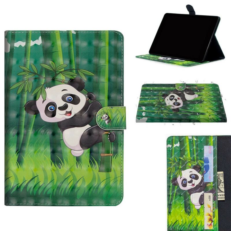 Flip Cover iPad Air (2022) (2020) / Pro 11" Panda Lyspunkter