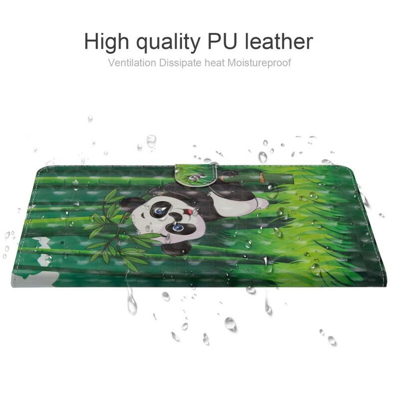 Flip Cover iPad Air (2022) (2020) / Pro 11" Panda Lyspunkter