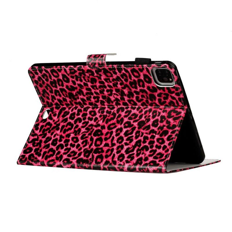 Flip Cover iPad Air (2022) (2020) / Pro 11" Pink Leopard Mønster