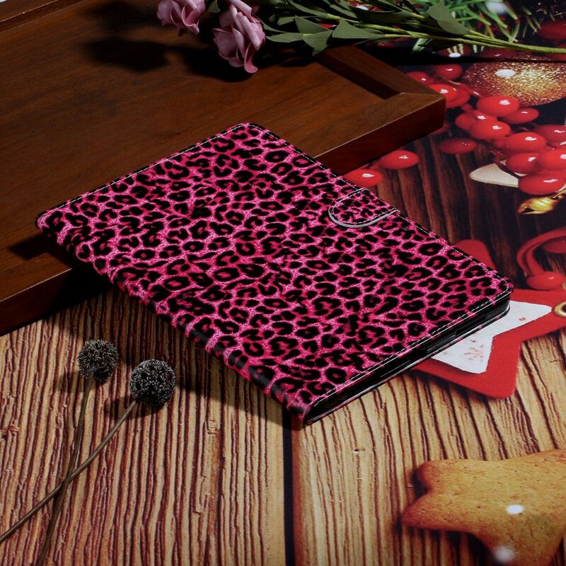 Flip Cover iPad Air (2022) (2020) / Pro 11" Pink Leopard Mønster