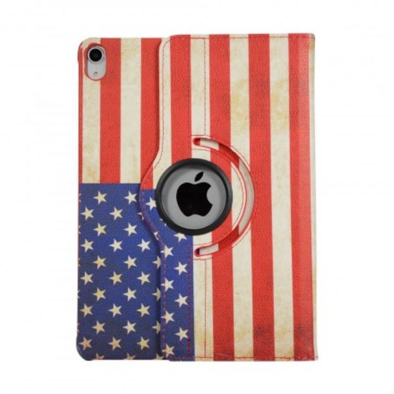 Flip Cover iPad Air (2022) (2020) / Pro 11" Roterende Amerikansk Flag