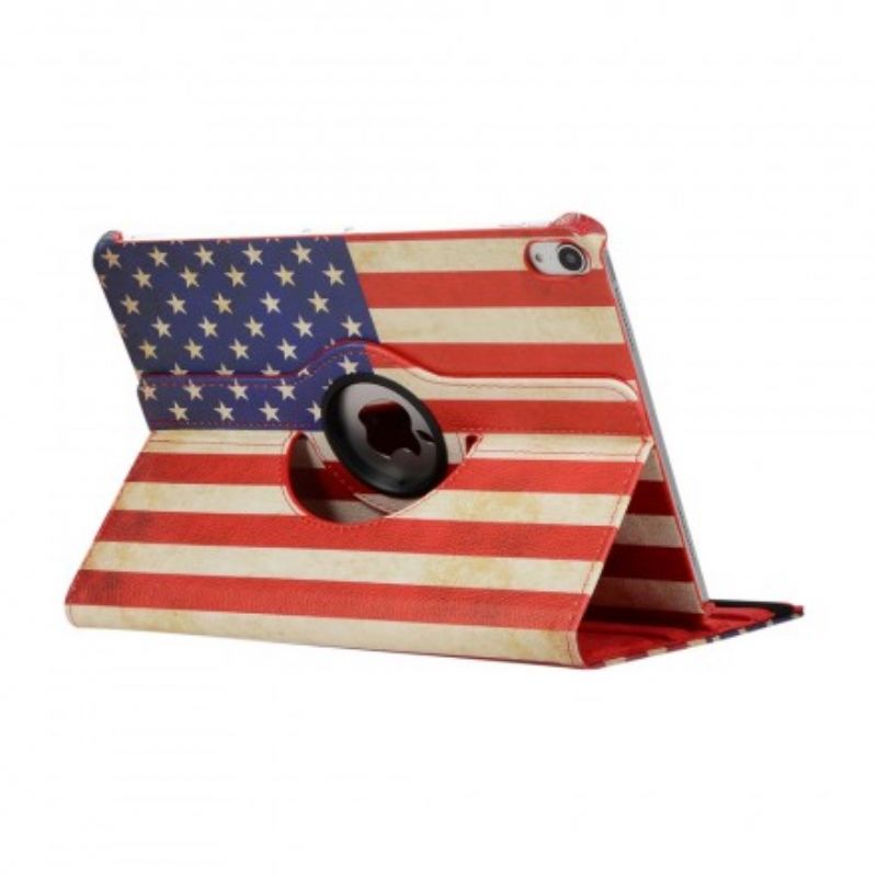 Flip Cover iPad Air (2022) (2020) / Pro 11" Roterende Amerikansk Flag