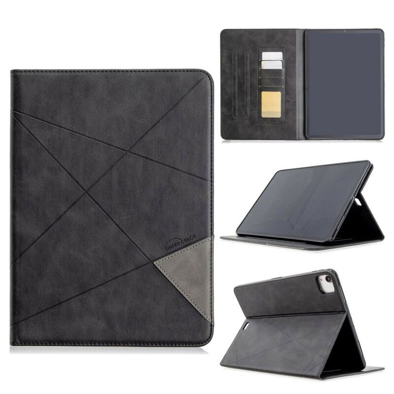 Læder Cover iPad Air (2022) (2020) / Pro 11" Geometrisk Form