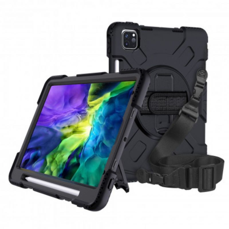 Mobilcover iPad Air (2022) (2020) / Pro 11" Bumper Style Med Skulderrem Og Stylusholder