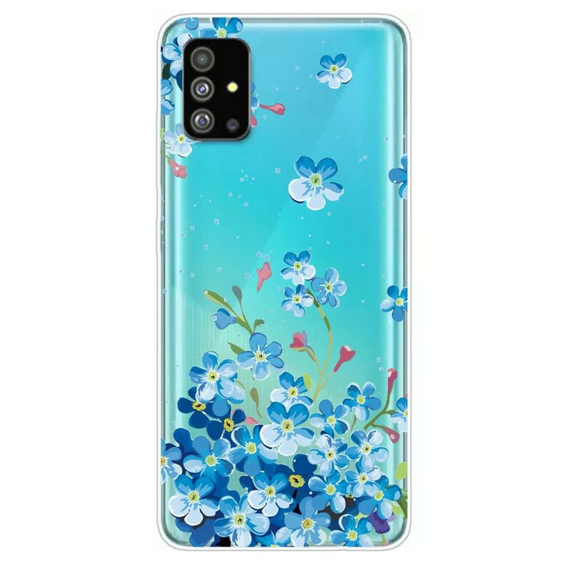 Cover Samsung Galaxy S20 Plus 4G / 5G Blå Blomster