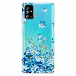 Cover Samsung Galaxy S20 Plus 4G / 5G Blå Blomster