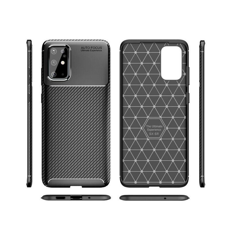 Cover Samsung Galaxy S20 Plus 4G / 5G Fleksibel Kulfibertekstur