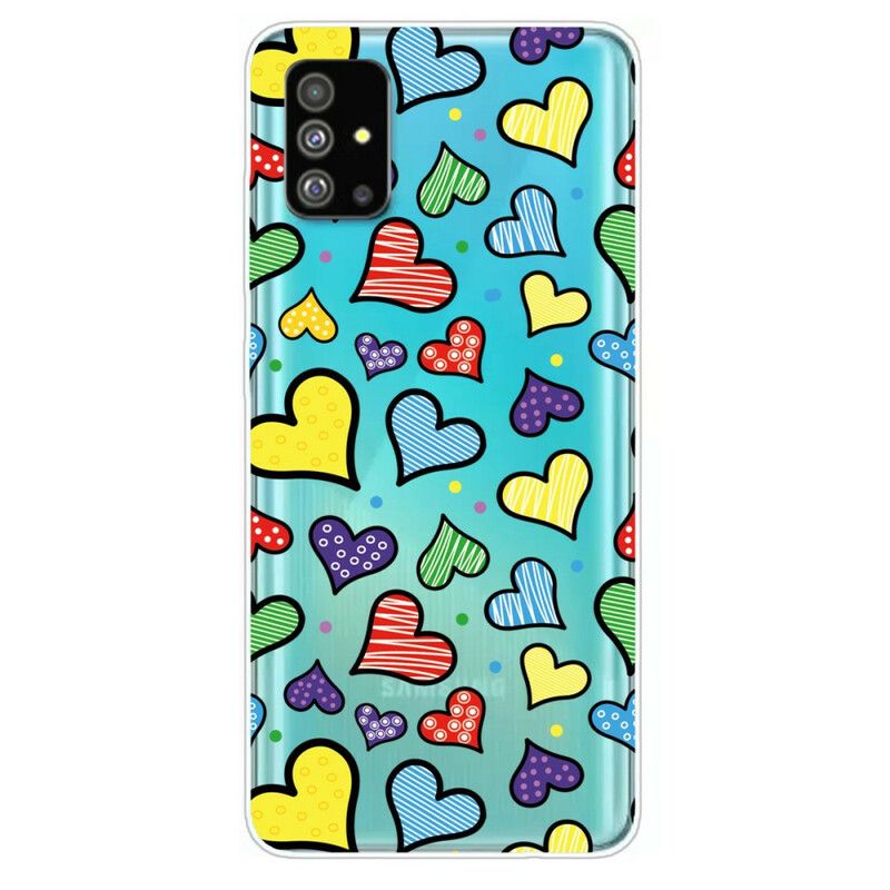 Cover Samsung Galaxy S20 Plus 4G / 5G Flerfarvede Hjerter